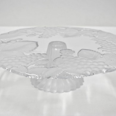 Cake Plate Footed Glass