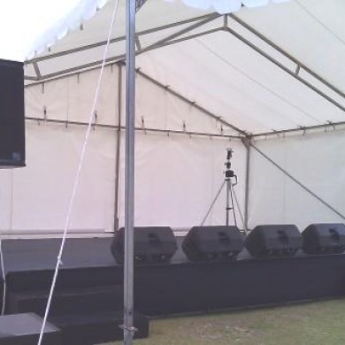 Stage with Marquee Hire Rockingham